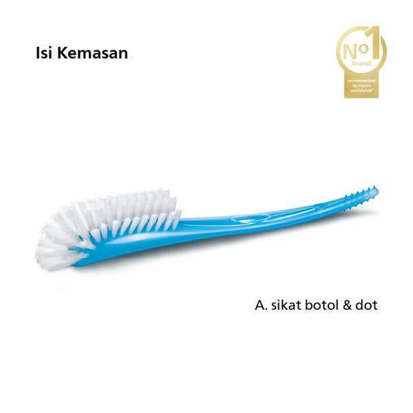 Philips Avent Bottle and Teat Brush / Sikat Botol Susu dan Dot Bayi - Image 2